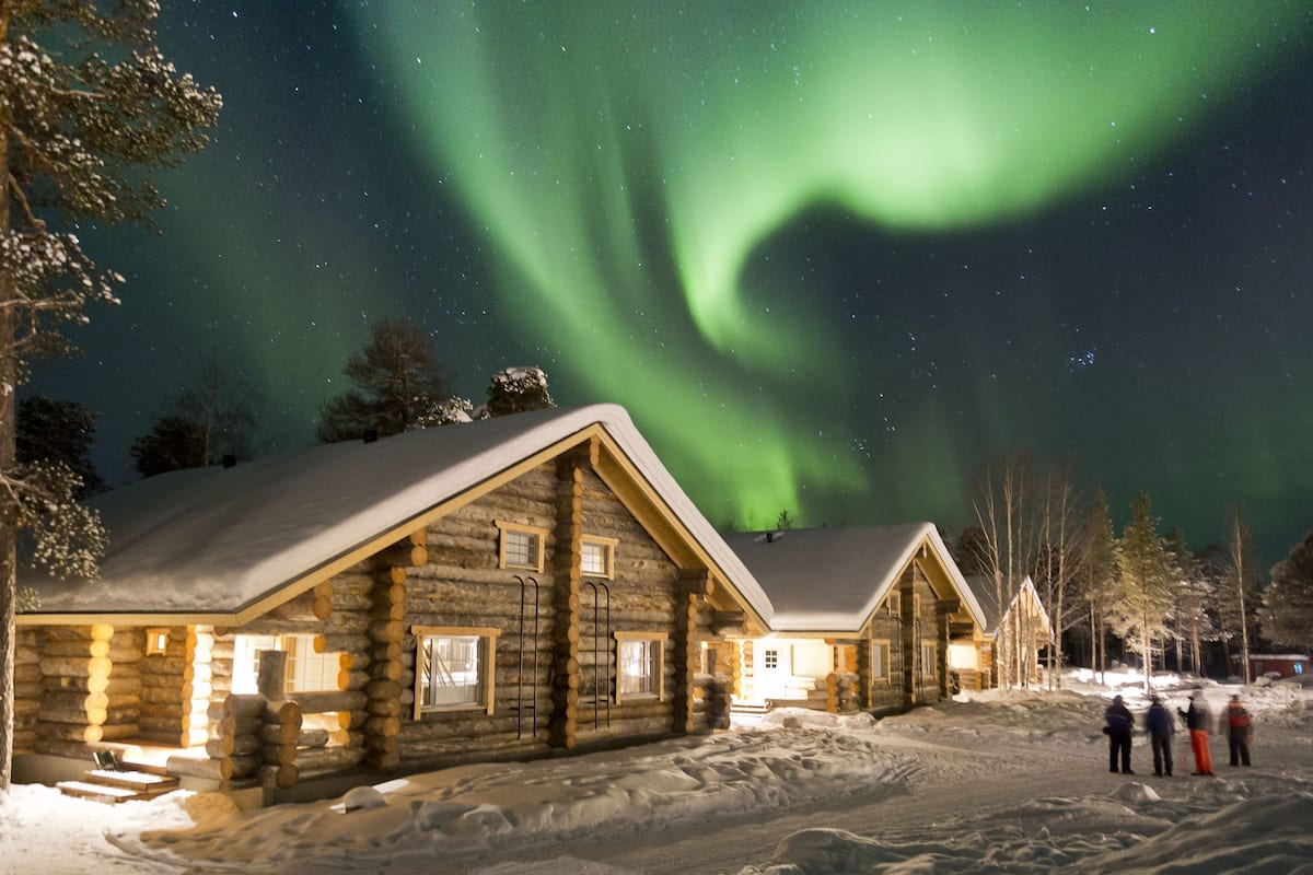 log suite cabin | 1 bedroom, bed sheets