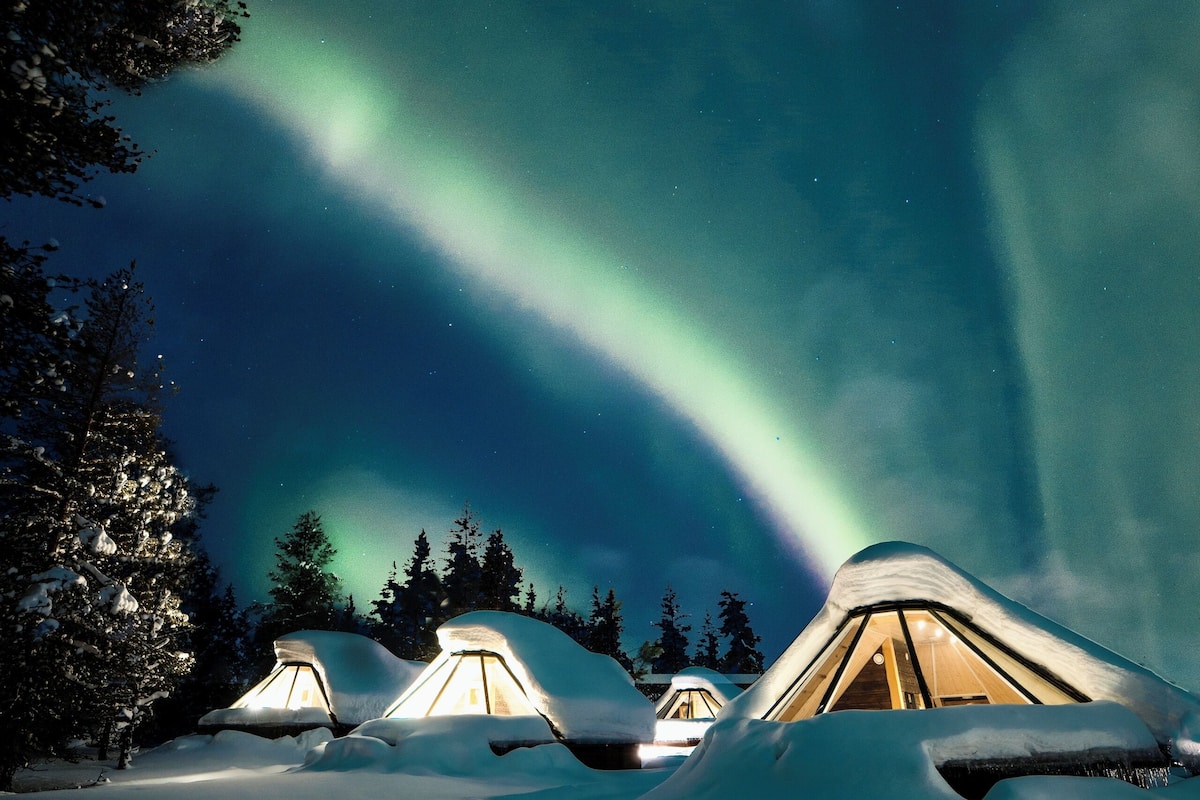 aurora cabin | 1 bedroom, bed sheets