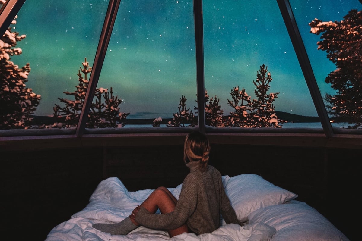 aurora cabin | 1 bedroom, bed sheets