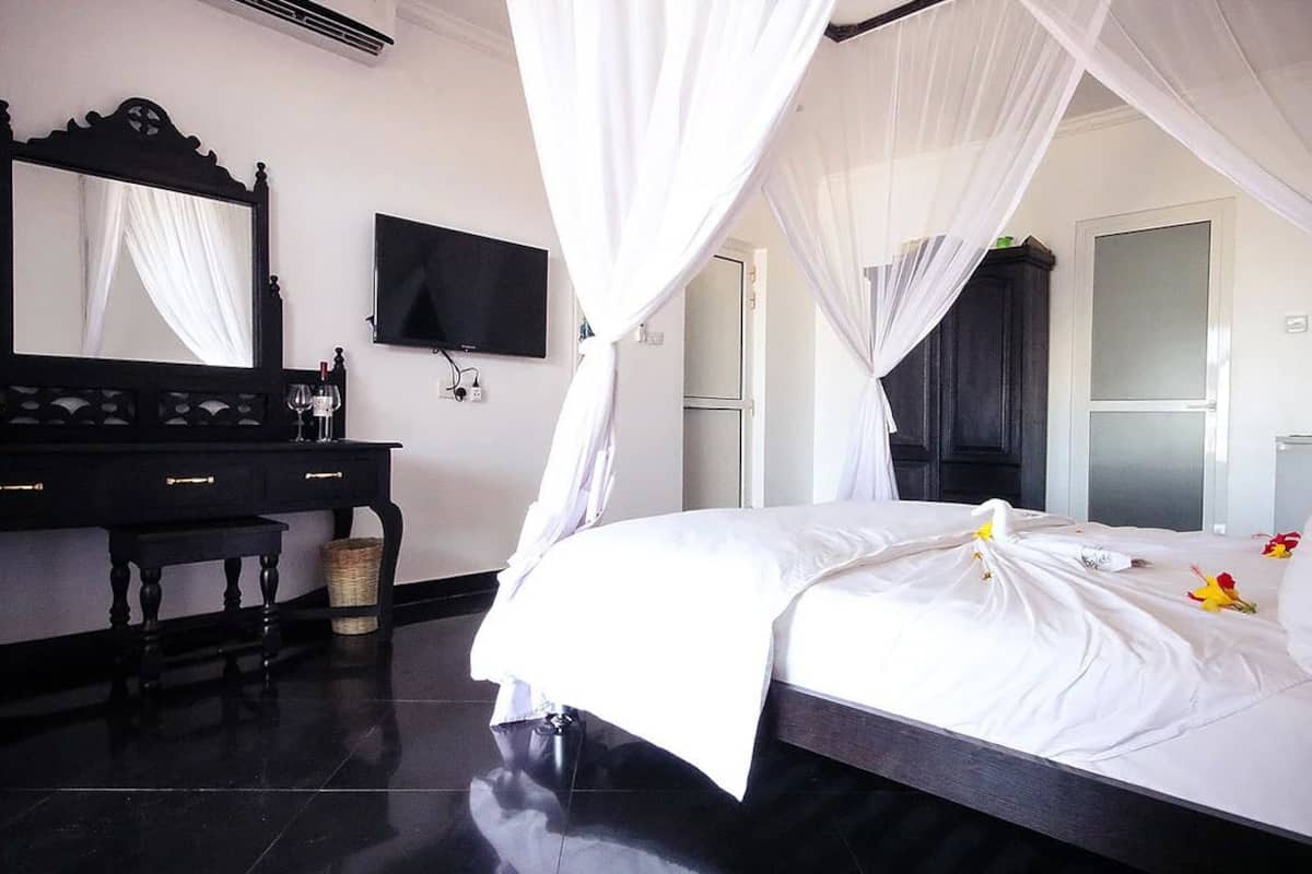 1 Schlafzimmer, hochwertige Bettwaren, schallisolierte Zimmer