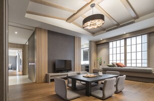 Yamagatakaku Suite | Living room | 43-inch LCD TV with digital channels, TV, Netflix