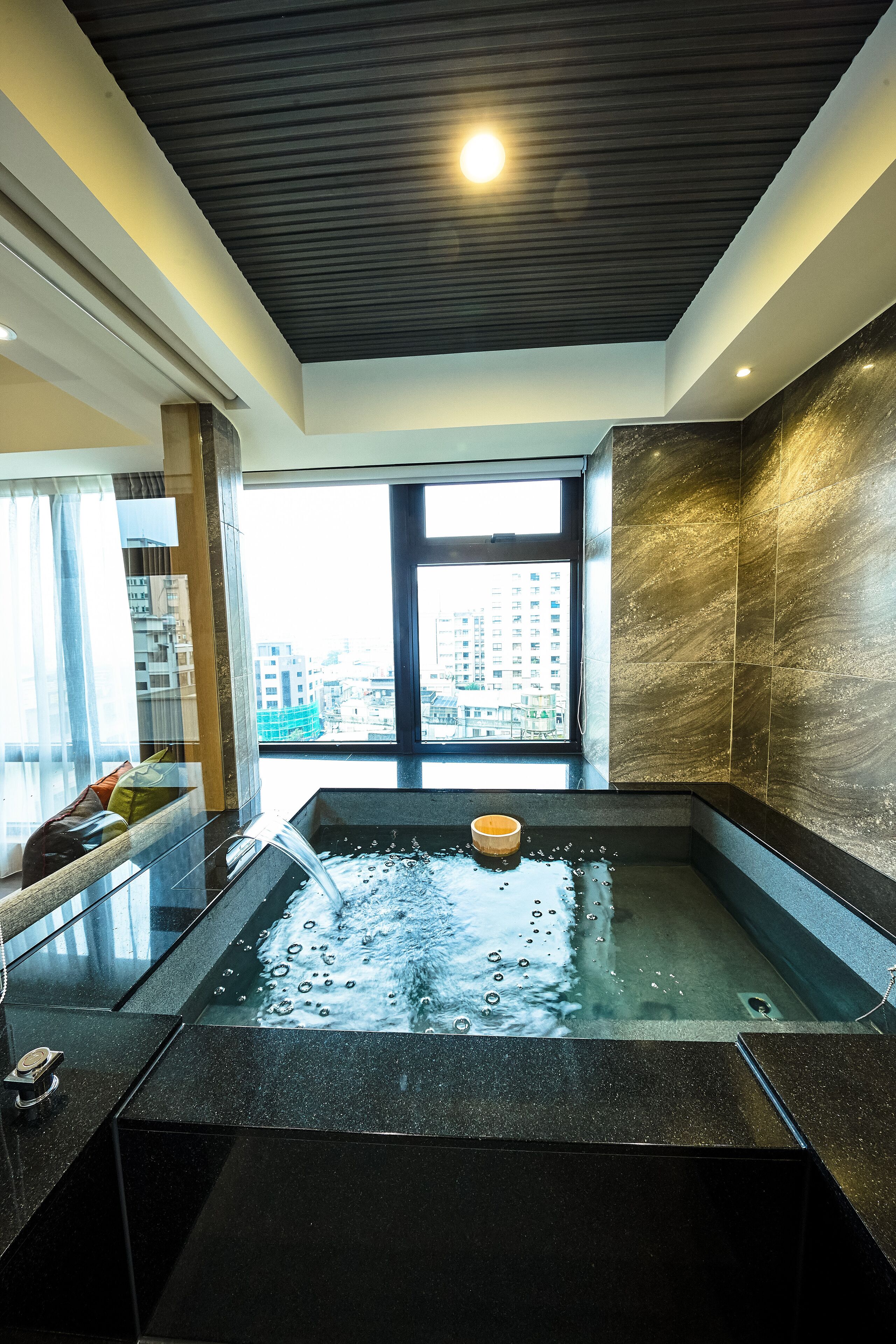 Premium bedding, down comforters, free minibar, in-room safe