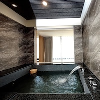Yamagatakaku Room | Bathroom | Separate tub and shower, spring water tub, rainfall showerhead
