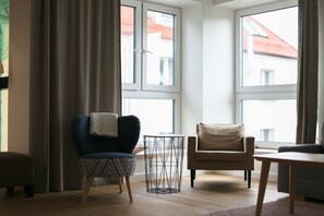 Deluxe Apartment, 1 Bedroom | Living room | Flat-screen TV, Netflix - Bema 6 Apartments (Sopot)