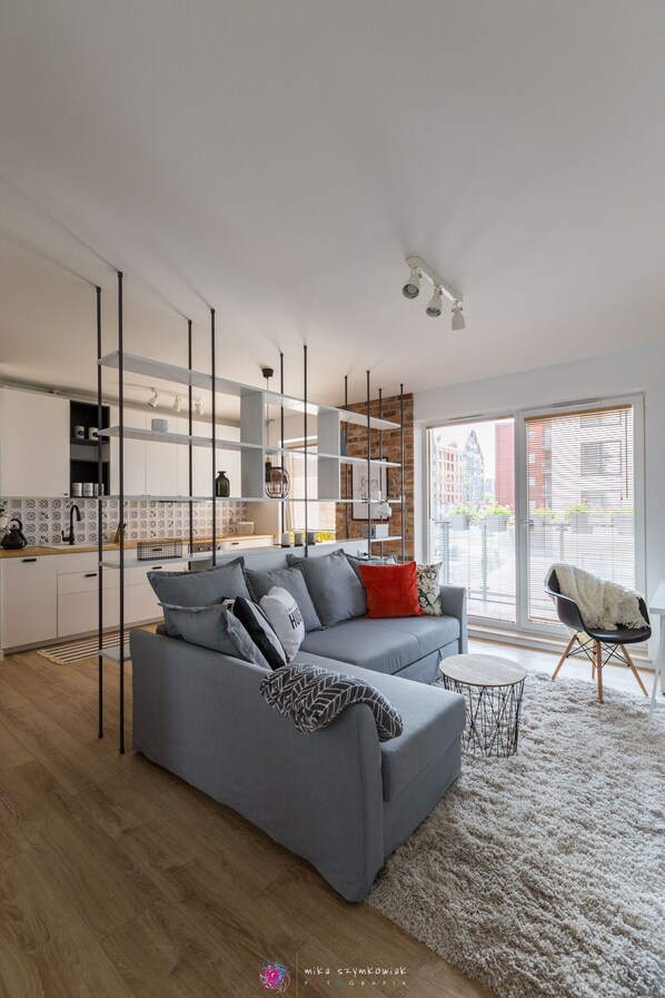 Design-Apartment | 1 Schlafzimmer, Bügeleisen/Bügelbrett, Zustellbetten, kostenloses WLAN