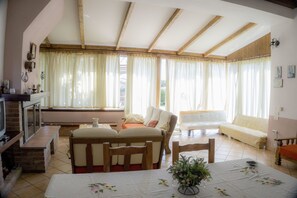 Apartment, 4 Bedrooms | Living area | TV, fireplace - Villa Katia (Corigliano-Rossano)