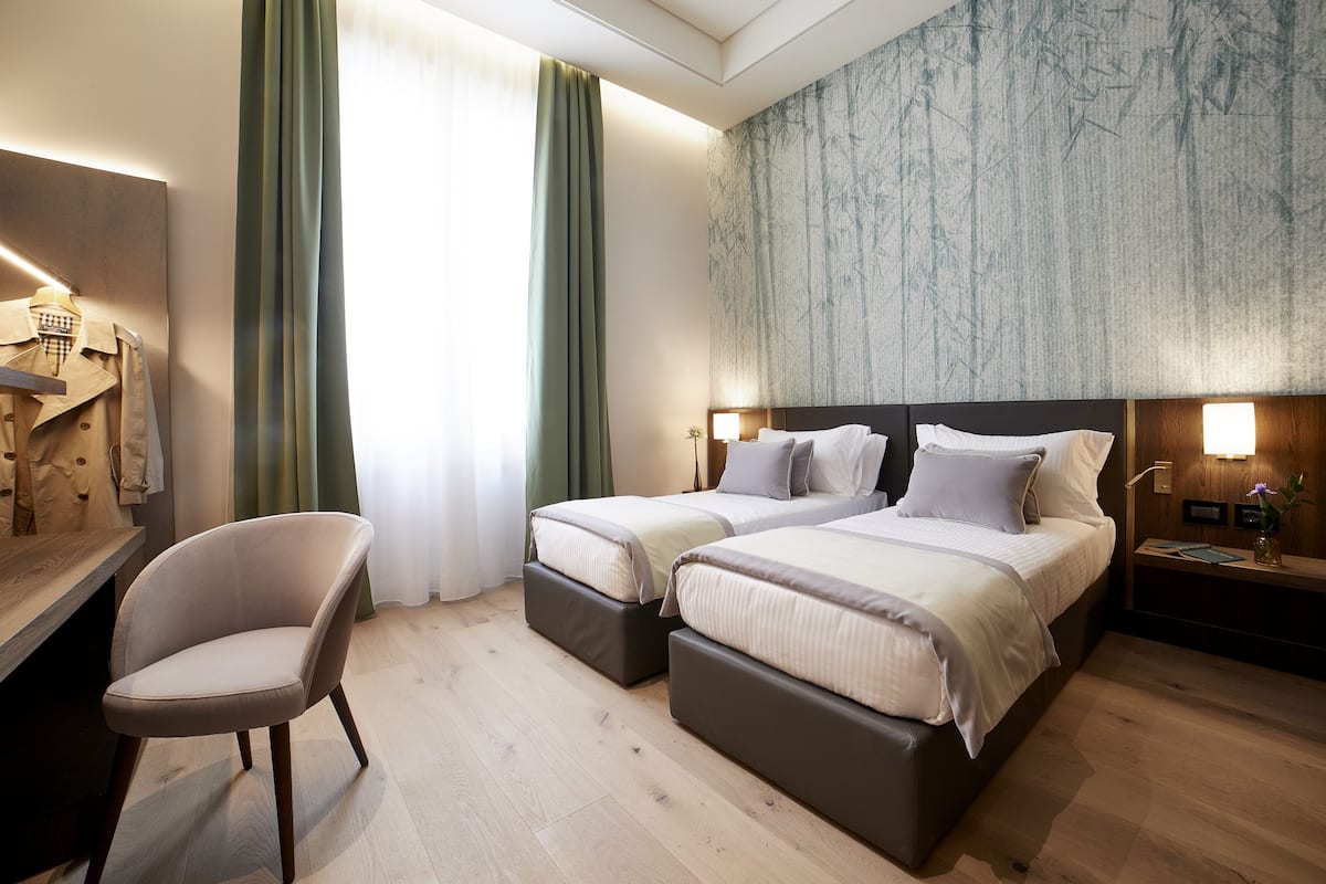 Quarto casal ou duplo standard | 1 quarto, lençóis italianos Frette, roupas de cama premium