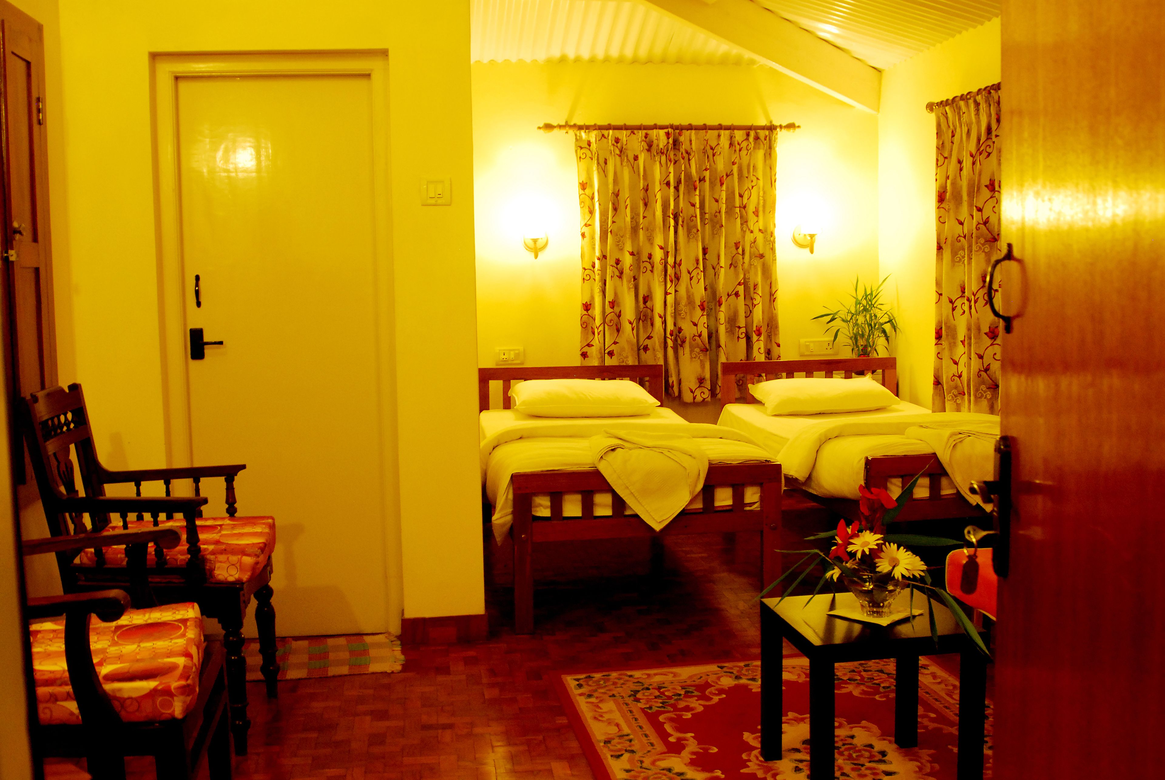 Desk, free WiFi, bed sheets