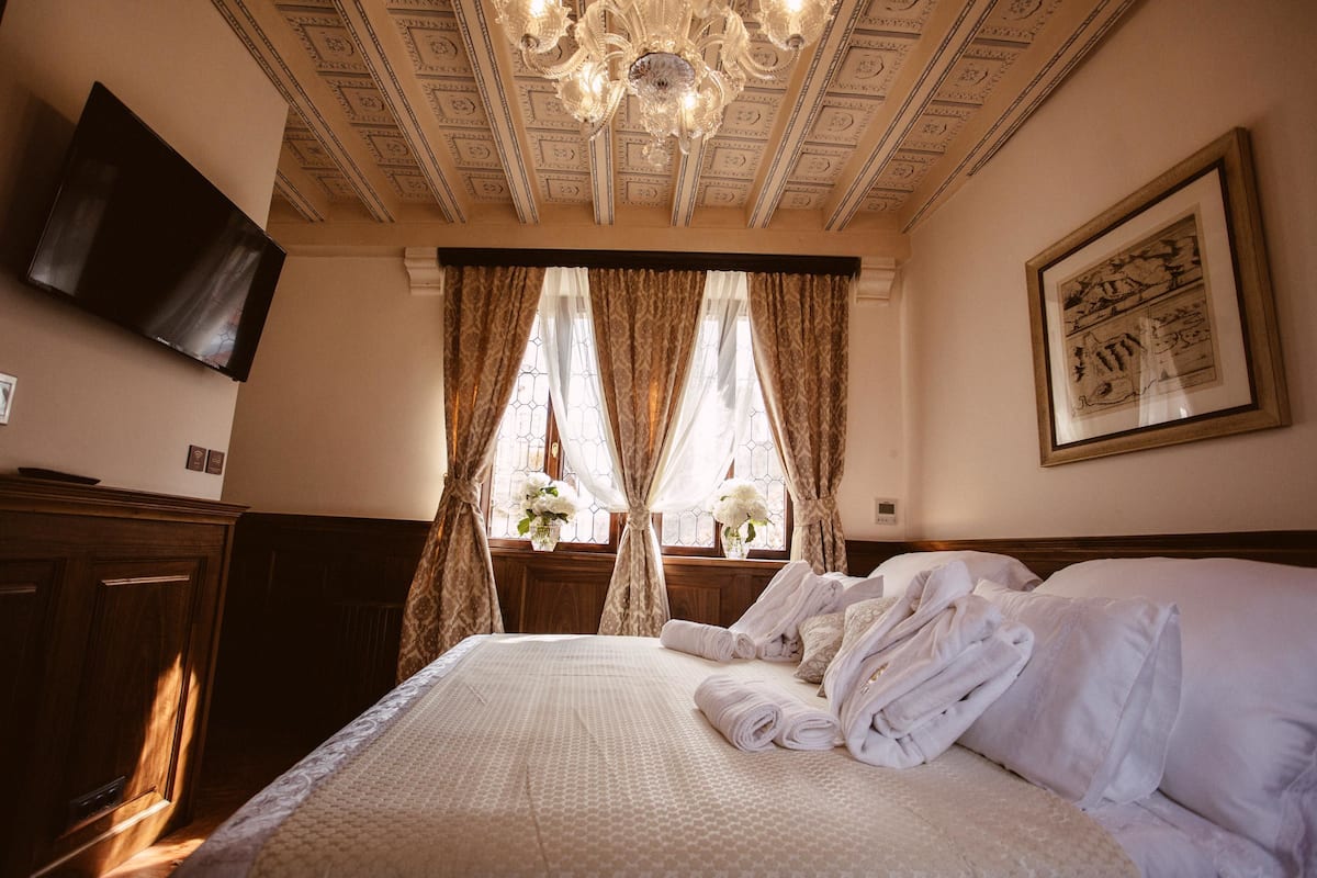 Egyptian cotton sheets, premium bedding, down duvets, memory-foam beds