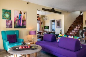 Flat-screen TV, fireplace - Villa Meliti (Corfu)
