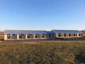 Desk, blackout curtains, iron/ironing board, free cots/infant beds