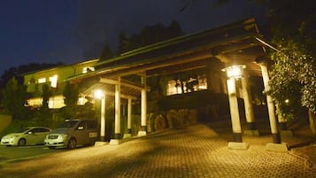 Front of property – evening/night