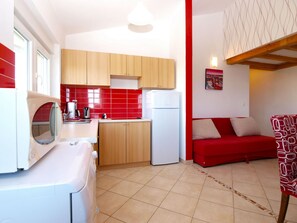 公寓, 1 间卧室 (1497/14489) | 私人厨房 | 炉灶、茶具/咖啡用具、厨具/餐具