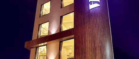 Voorkant van accommodatie