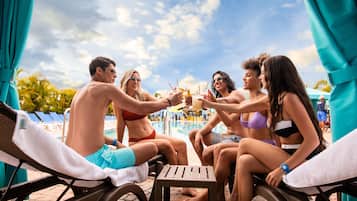 3 outdoor pools, pool cabanas (surcharge), pool umbrellas