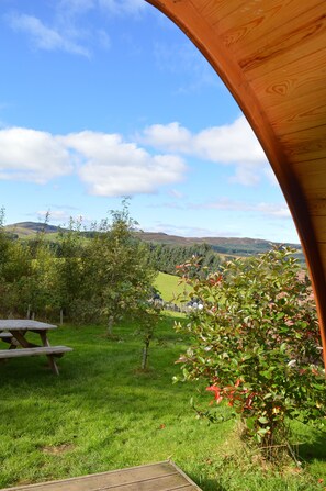 Romantic Wooden Pod | View from room - Eco Camp Glenshee (Blairgowrie)