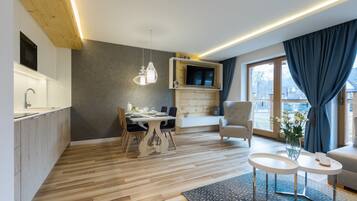 Exclusive Apartment, 1 Bedroom | 1 bedroom, iron/ironing board, free WiFi, bed sheets