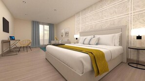 1 chambre, bureau, rideaux occultants, lits bébé (gratuits)