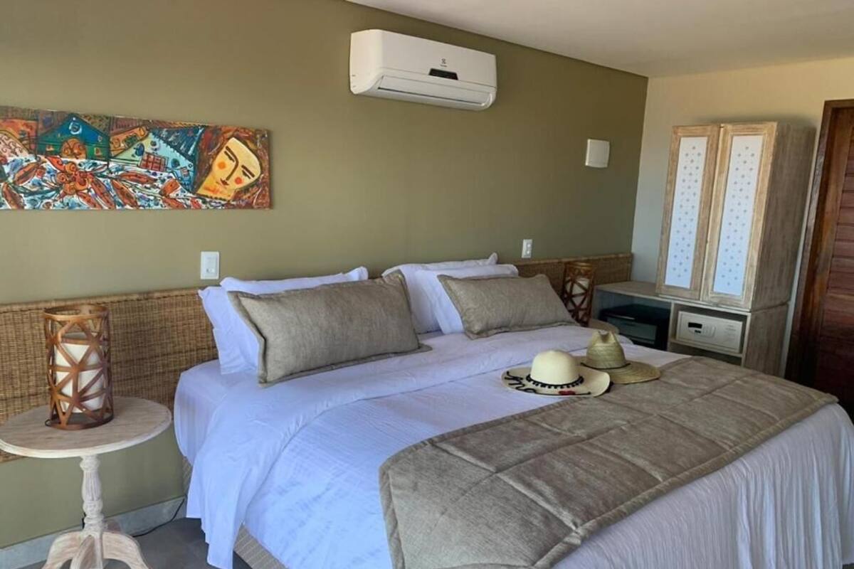LUXO COM VISTA PARA O MAR | 1 bilik tidur, bar mini, peti besi dalam bilik, Wi-fi percuma 