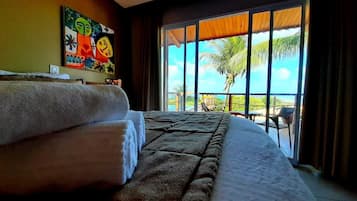 LUXO COM VISTA PARA O MAR | 1 Schlafzimmer, Minibar, Zimmersafe, individuell dekoriert