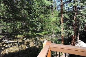 Deluxe-Apartment, 2 Schlafzimmer, Kamin | Blick vom Balkon