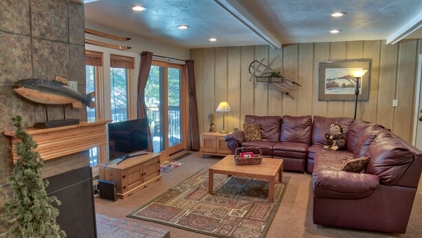 Deluxe Apartment, 2 Bedrooms, Fireplace | Living area - Tannenbaum #105 (Condo with Pool & Hot Tub) (Breckenridge)