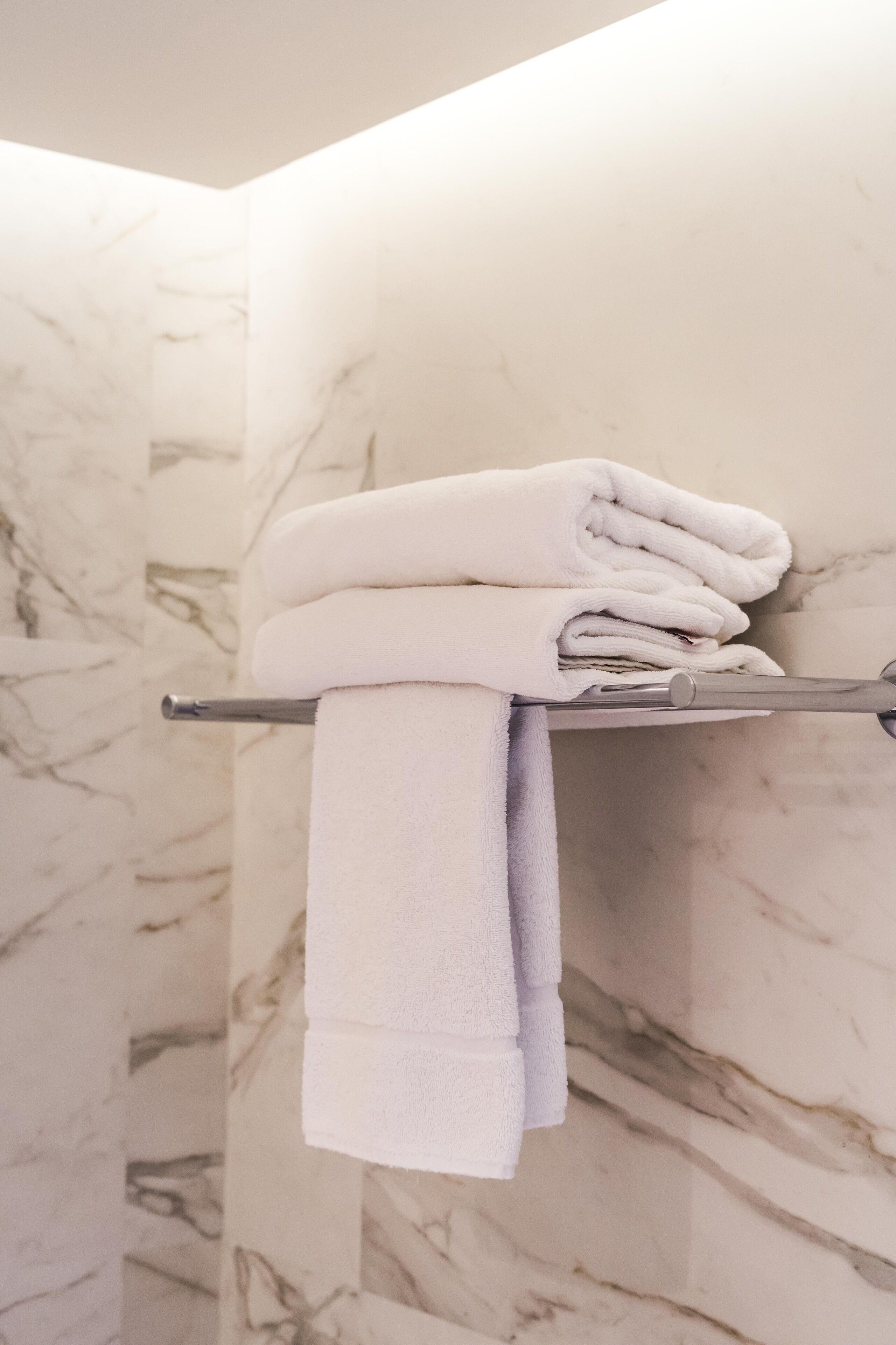 free toiletries, hair dryer, towels, soap