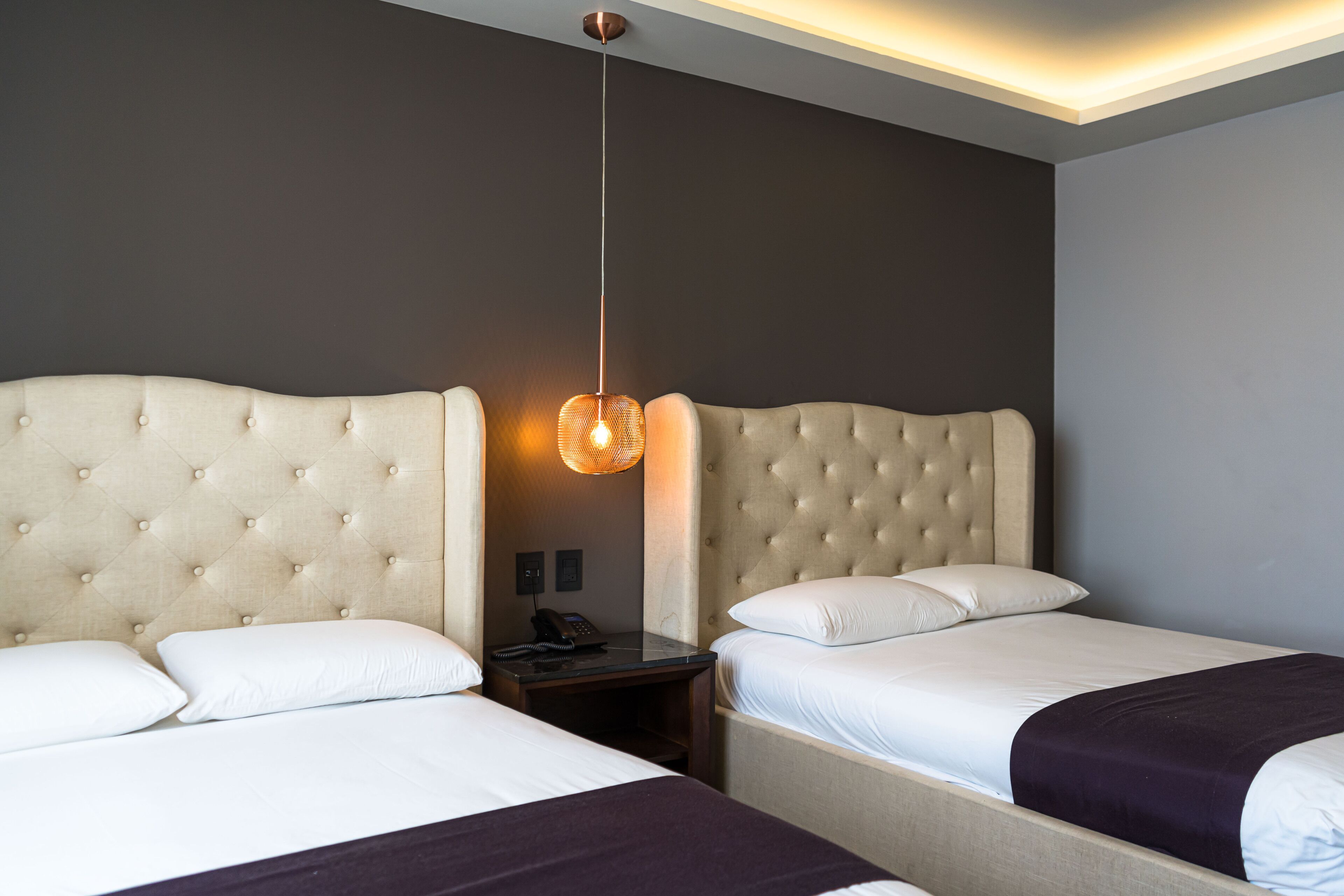 deluxe double room, 2 queen beds | 1 bedroom, premium bedding, pillow-top beds, in-room safe