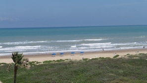 En la playa 