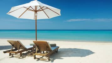 Sun loungers, beach towels