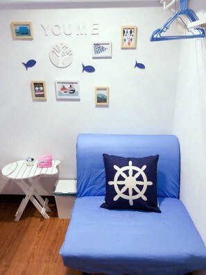 Sea Room (1 Double Bed, No Daily Housekeeping) | Egyptian cotton sheets, premium bedding, down duvets - Blue sky Taipei (Taipei)