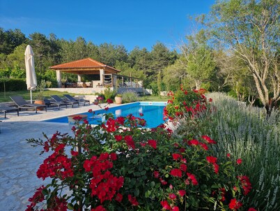 Luxury Villa HEAVEN No. 2, heated pool, for 11, near Split 