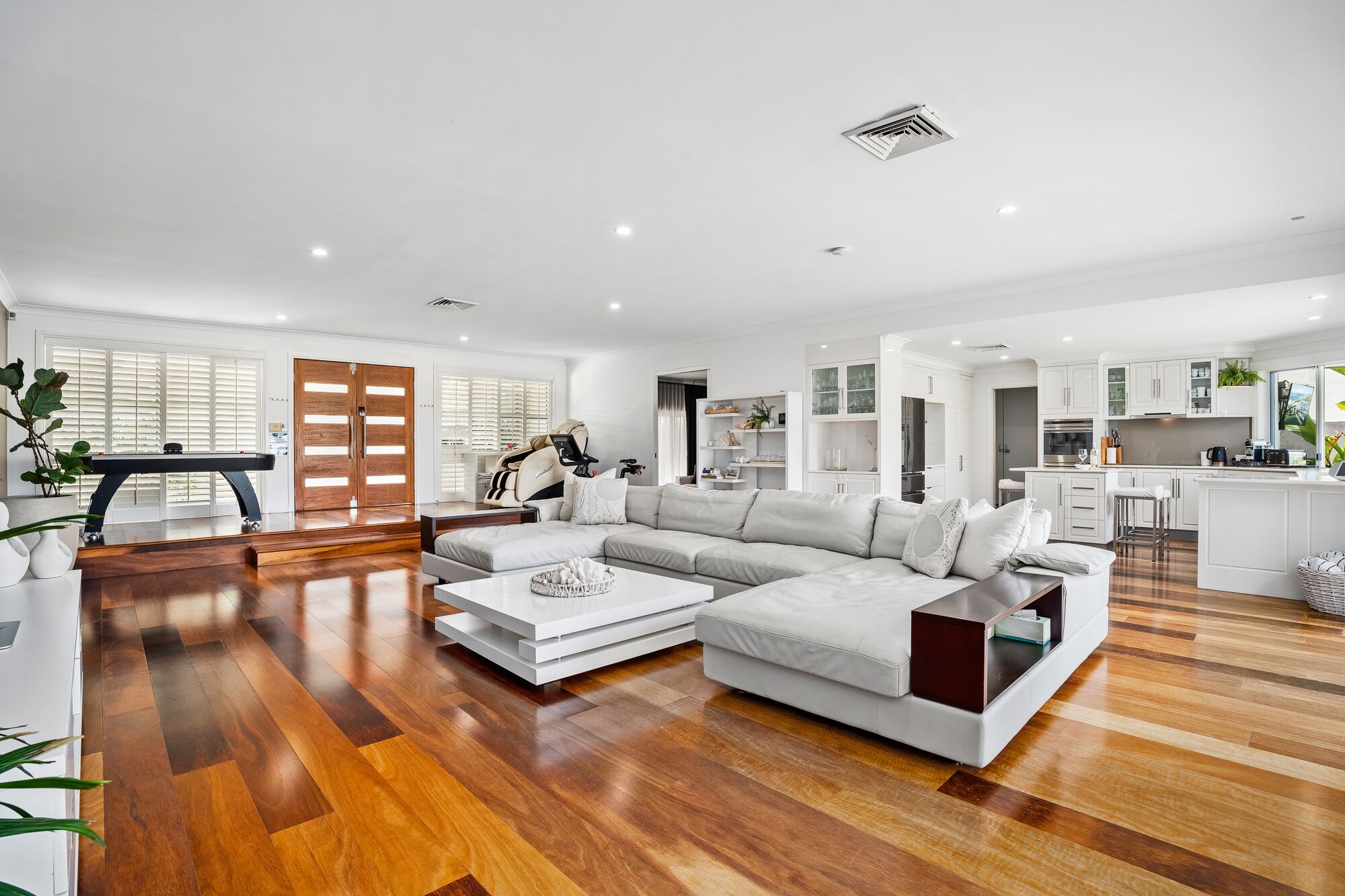 TV, Netflix, DVD player, table football