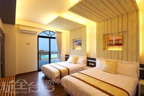Quadruple Room, Ocean View - Sea Sky Coast Homestay (Magong)