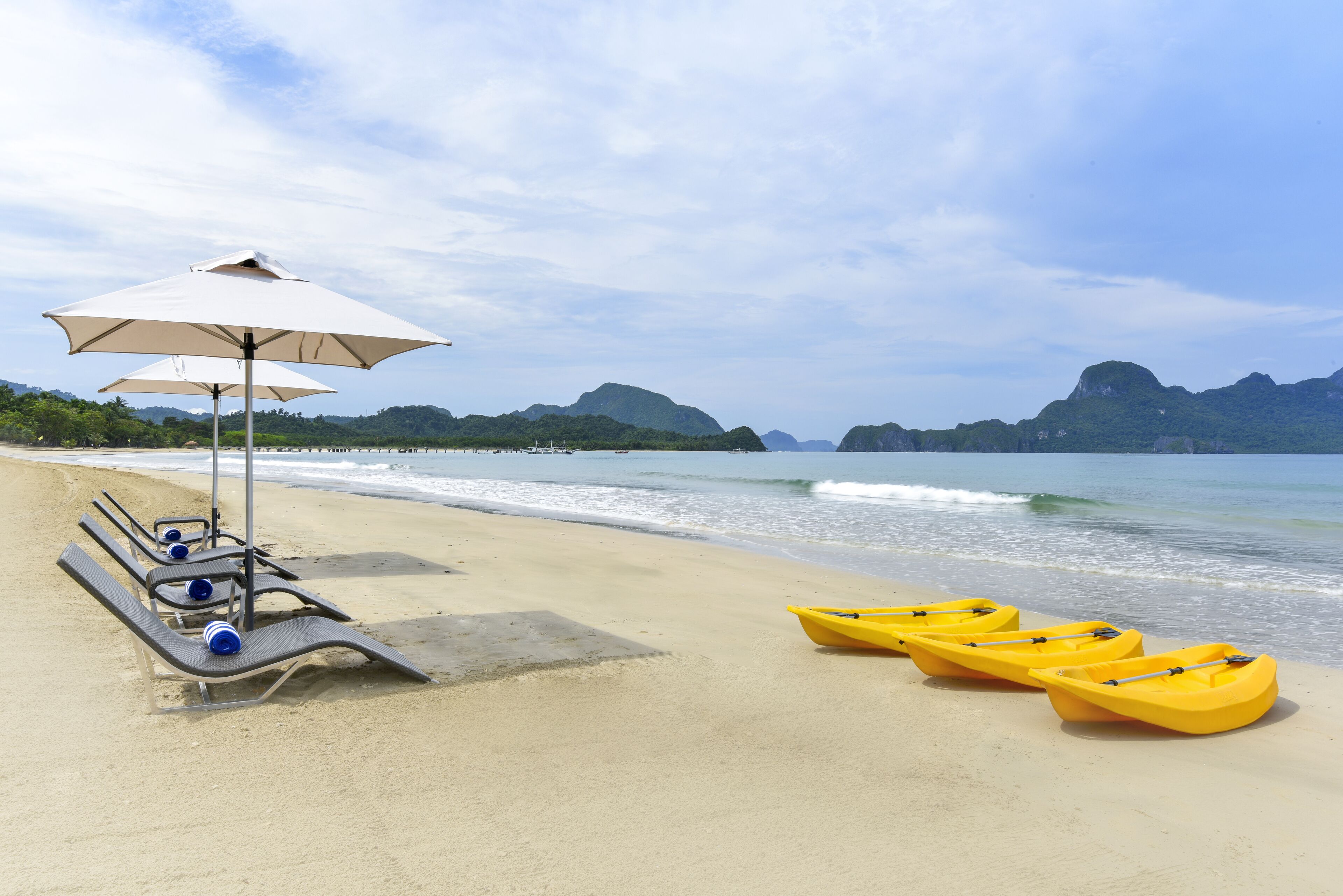 Private beach