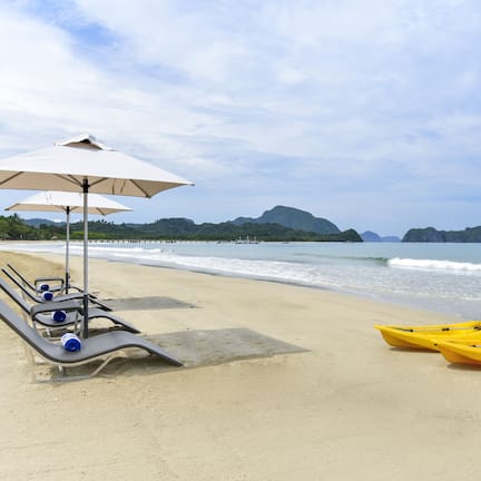 Private beach