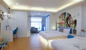 Quarto quádruplo, vista para a cidade | Vista do quarto
