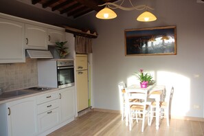 Apartment, 1 Bedroom | Private kitchen | Fridge, stovetop, coffee/tea maker, toaster