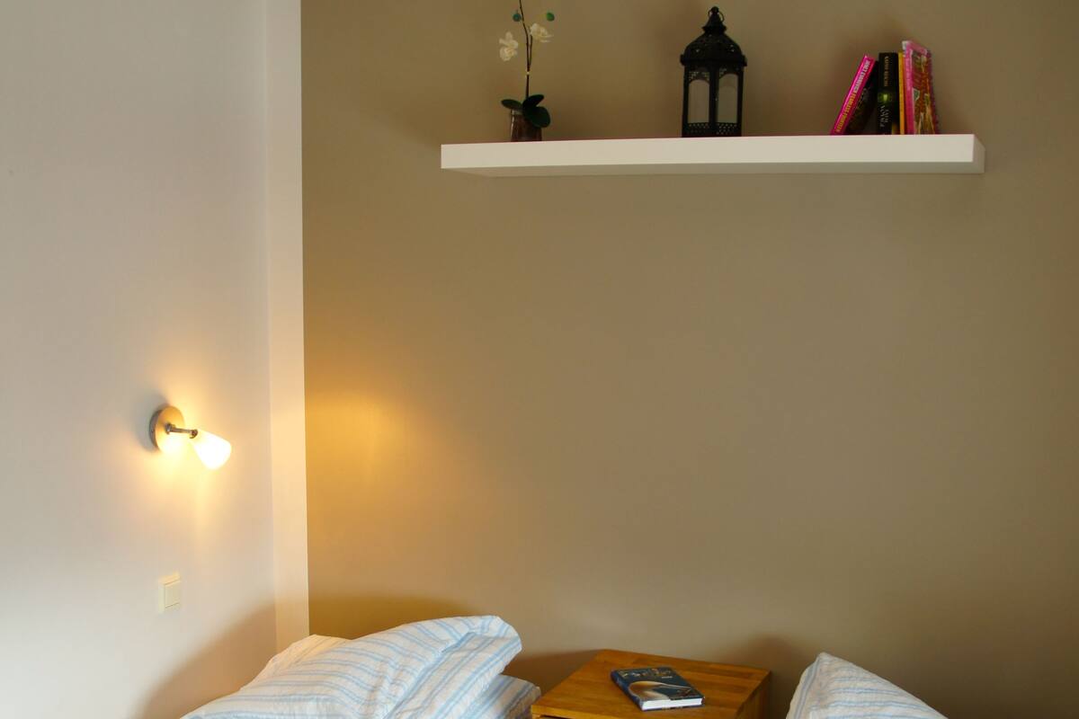 Blackout curtains, free WiFi, bed sheets