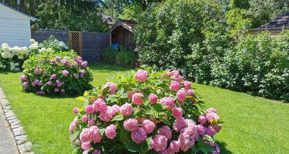 Villa Seeidyll - Freistehendes Ferienhaus direkt am See mit Sauna