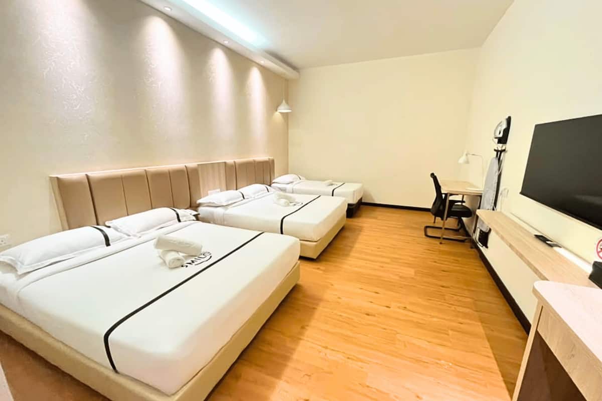 Family Room, Multiple Beds | Desk, iron/ironing board (on request), WiFi (free)