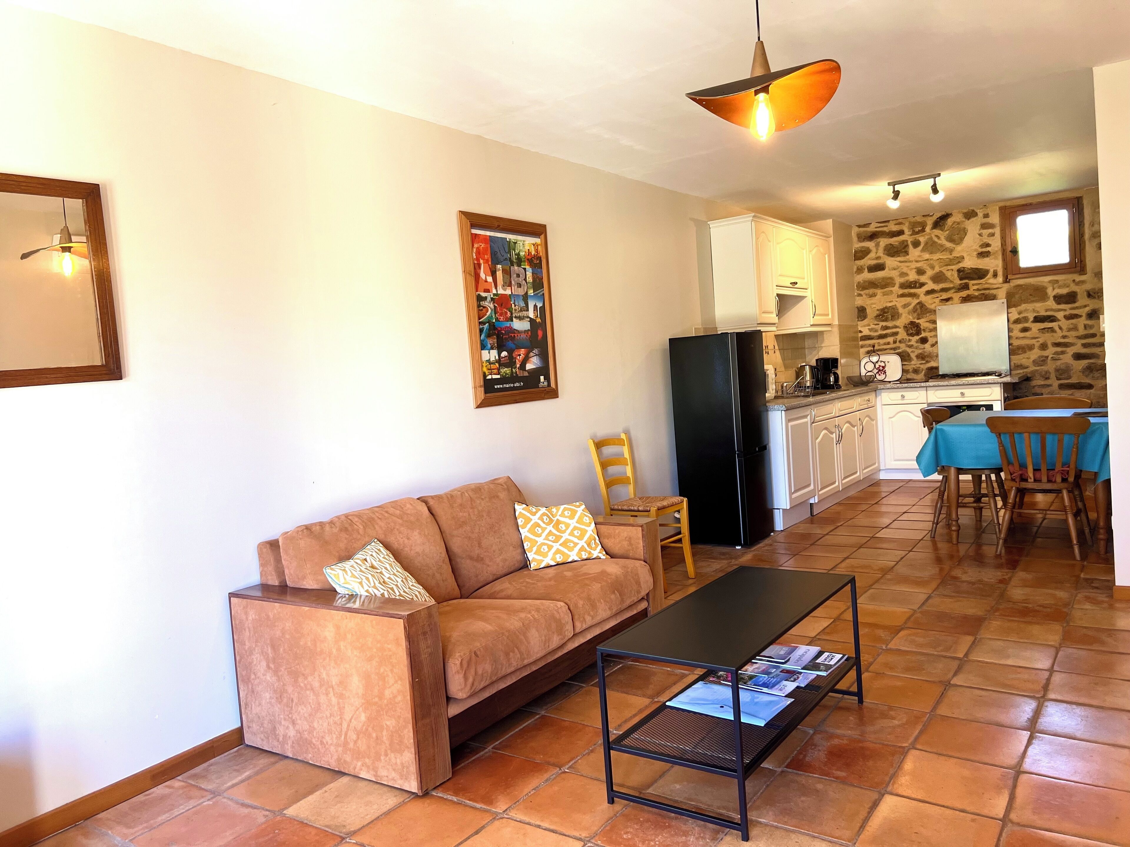 Comfort cottage, 1 slaapkamer (Gîte les Rougemonts) | Woonruimte