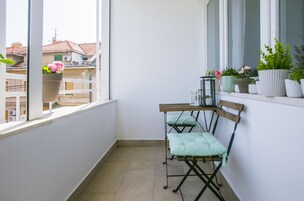 Habitación Deluxe doble, balcón | Terraza o patio