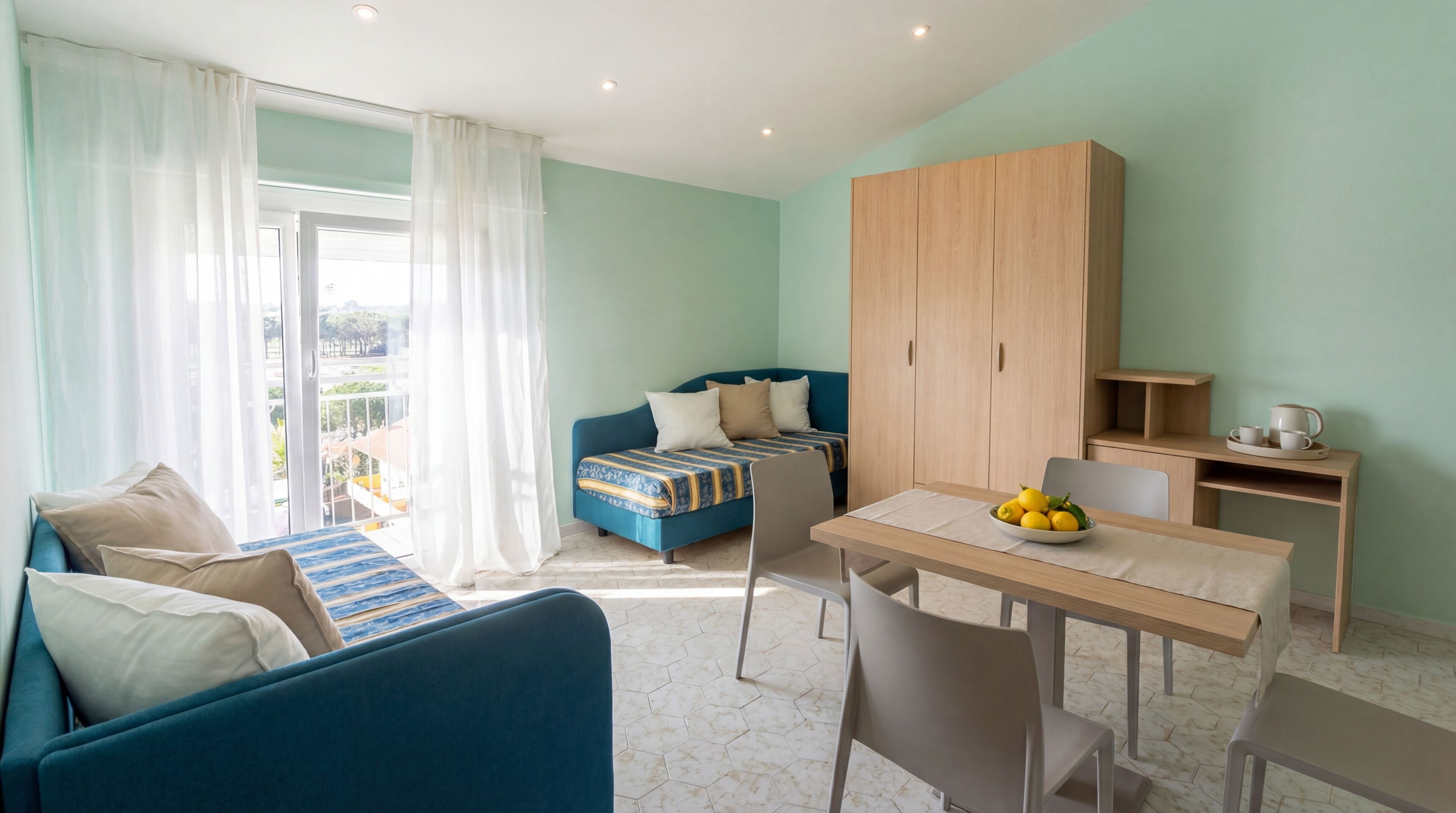 Departamento económico | Caja de seguridad en la habitación, escritorio y wifi gratis 