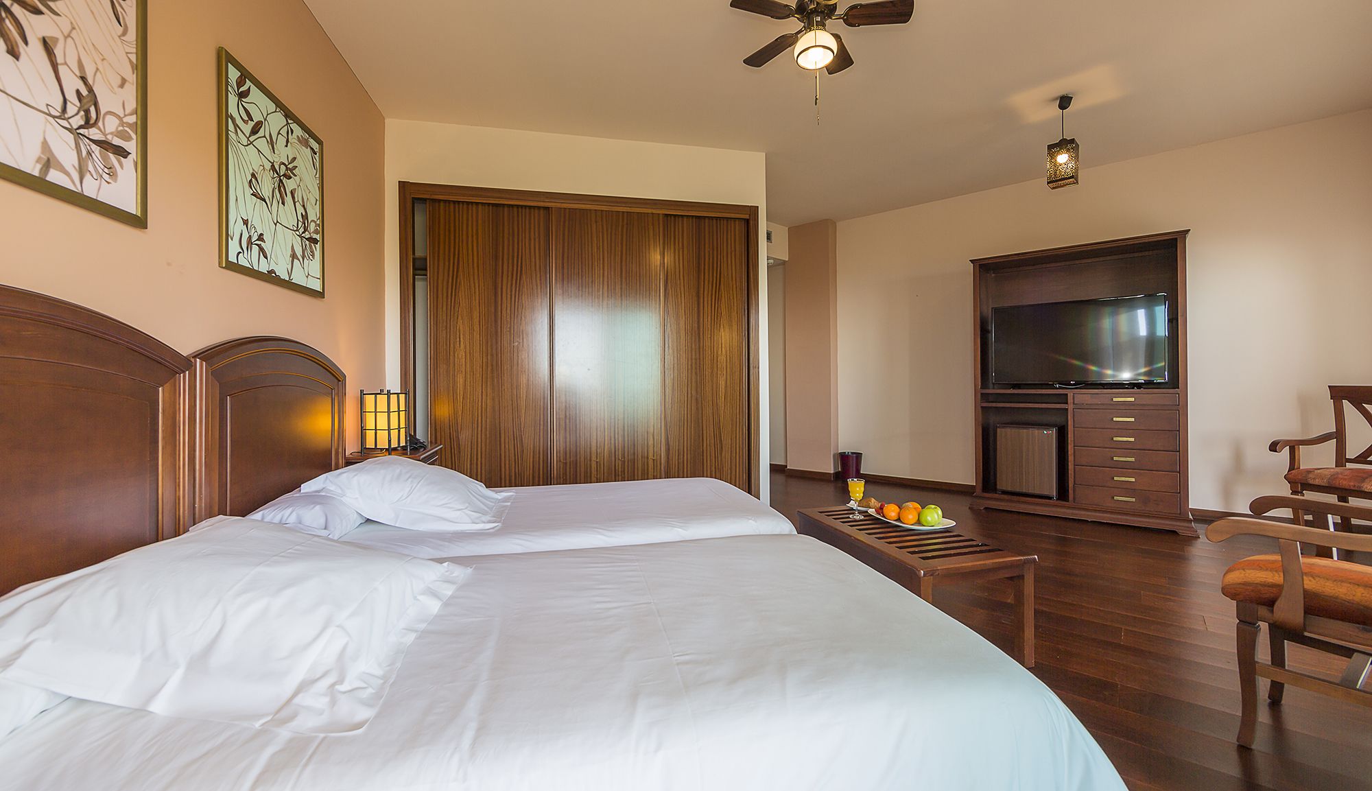 double room | in-room safe, desk, blackout curtains, iron/ironing board