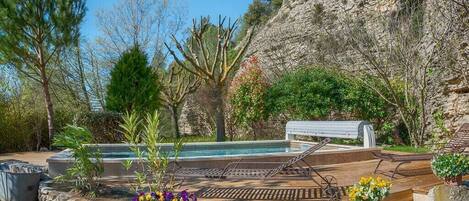 A heated pool