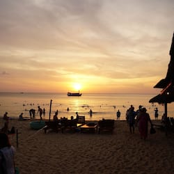 Private beach