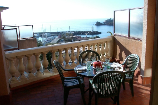 belle terrasse avec vue mer