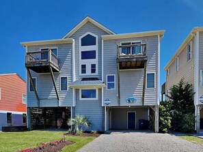 Exterior - All Decked Out | Pet-Friendly + Oceanfront Group Favorite (Topsail Beach)