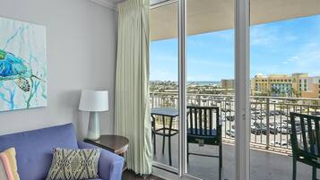 Flat-screen TV, DVD player